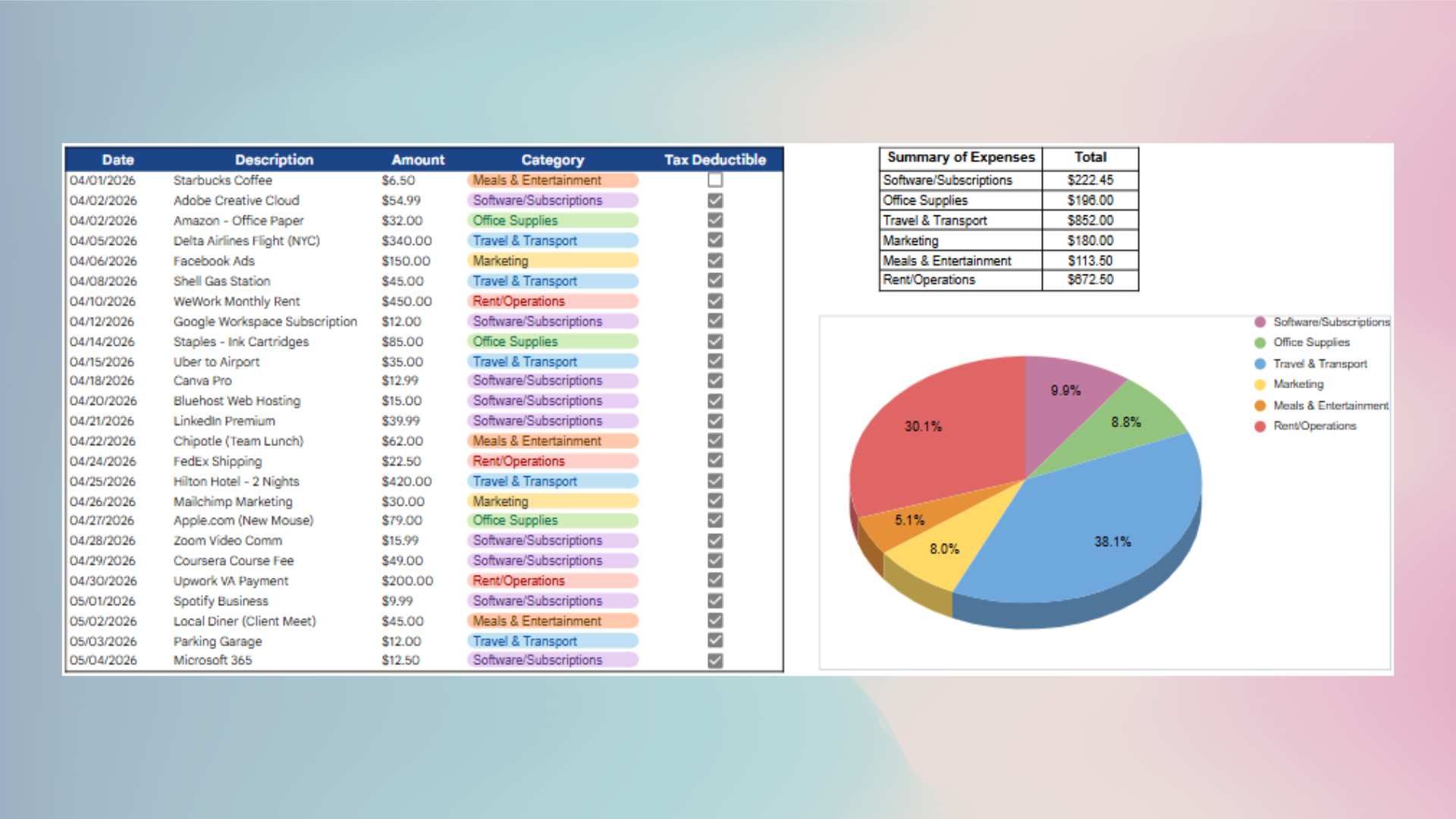 Data Entry Project B Preview